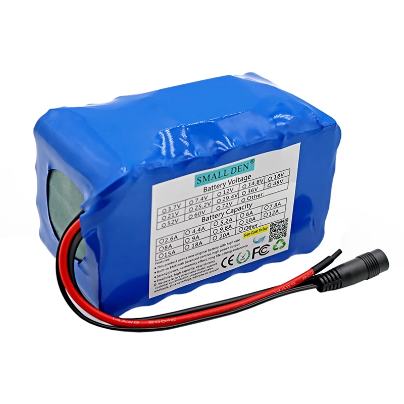 24V 10Ah 7S4P 18650 Liion Battery Pack 29.4V 10000mAh Electric Bicycle