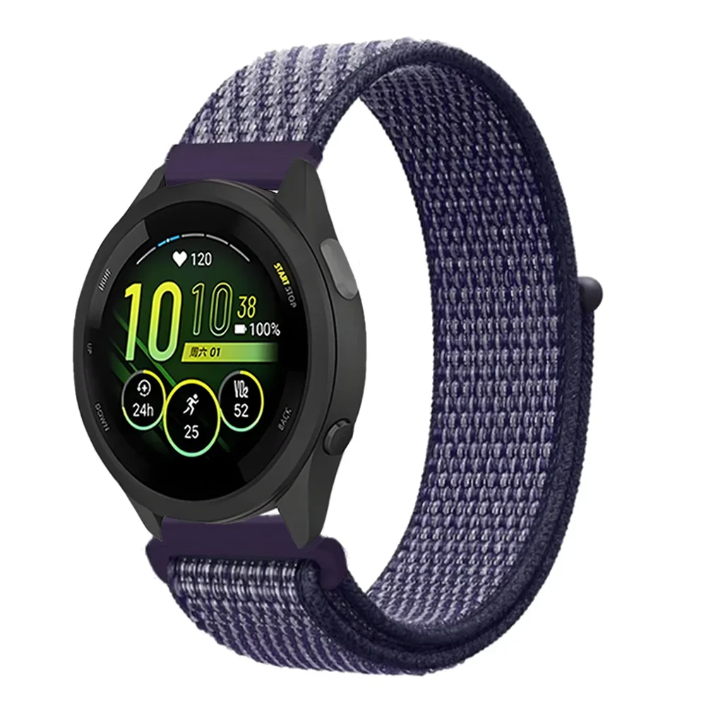 Nylon Loop Strap, 20/22mm, for Smartwatch - Breathable and Adjustable Bracelet Band