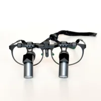 Loupes dentaires ergonomiques à cadre en titane 3,5x 4,5x 5,5x 6,5x, loupes chirurgicales, pas besoin de plier la tête avec lumière 4