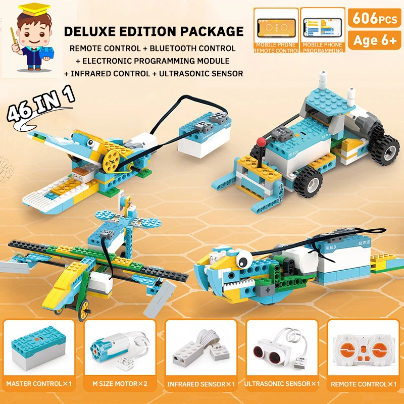 New 702pcs Parts Wedo Robotics Construction Core Set Building - Main Image