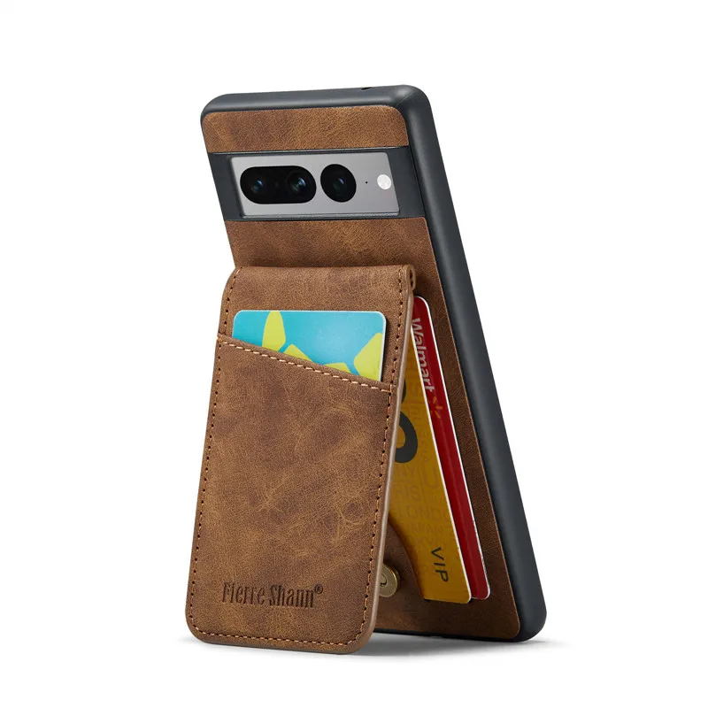 

Card Slot Stand Phone Case For Google Pixel 7 7A 8 Pro Leather Protective Shell Cover