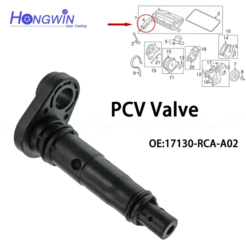 Exhaust PCV Valve 17130-RCA-A02 17130RCAA02 for Honda Accord Acura Saturn Odyssey Pilot TL Vue 3.5L 3.0L V6 17130RCAA01 pcv valve