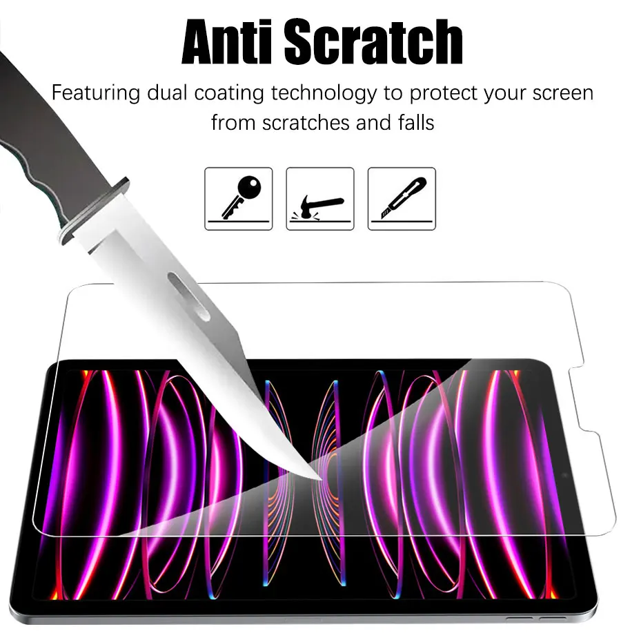 2PCS Screen Protector For iPad Pro 11 inch 2020 2nd Gen A2068 A2230 A2228 11'' Protective Film Anti Scratch Clear Tempered Glass 5