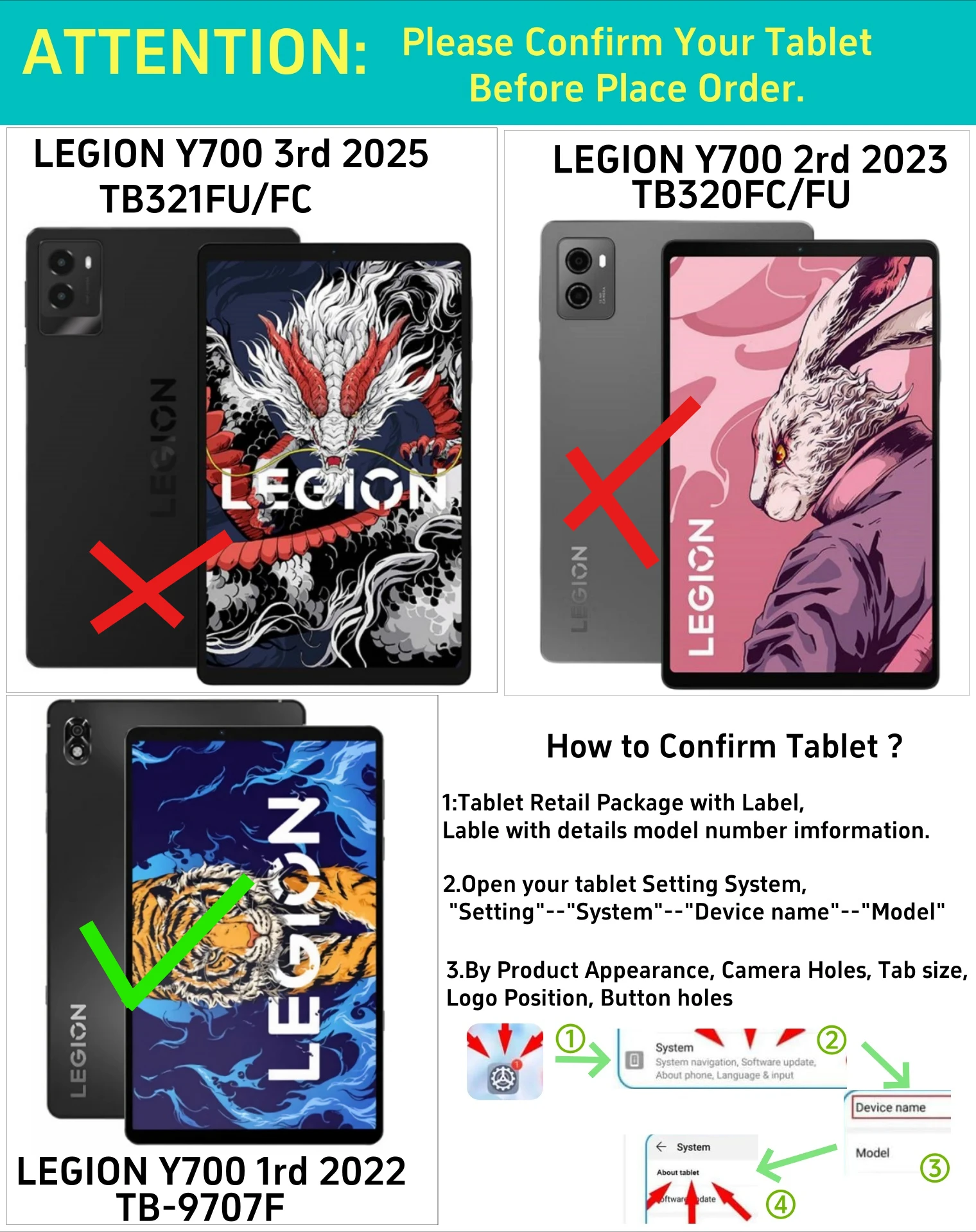 레노버 리전 Y700 2022 태블릿 케이스, 부드러운 실리콘 스탠드, 어린이 보호 쉘, 레노버 리전 Y700 TB-9707F/N 8.8 인치