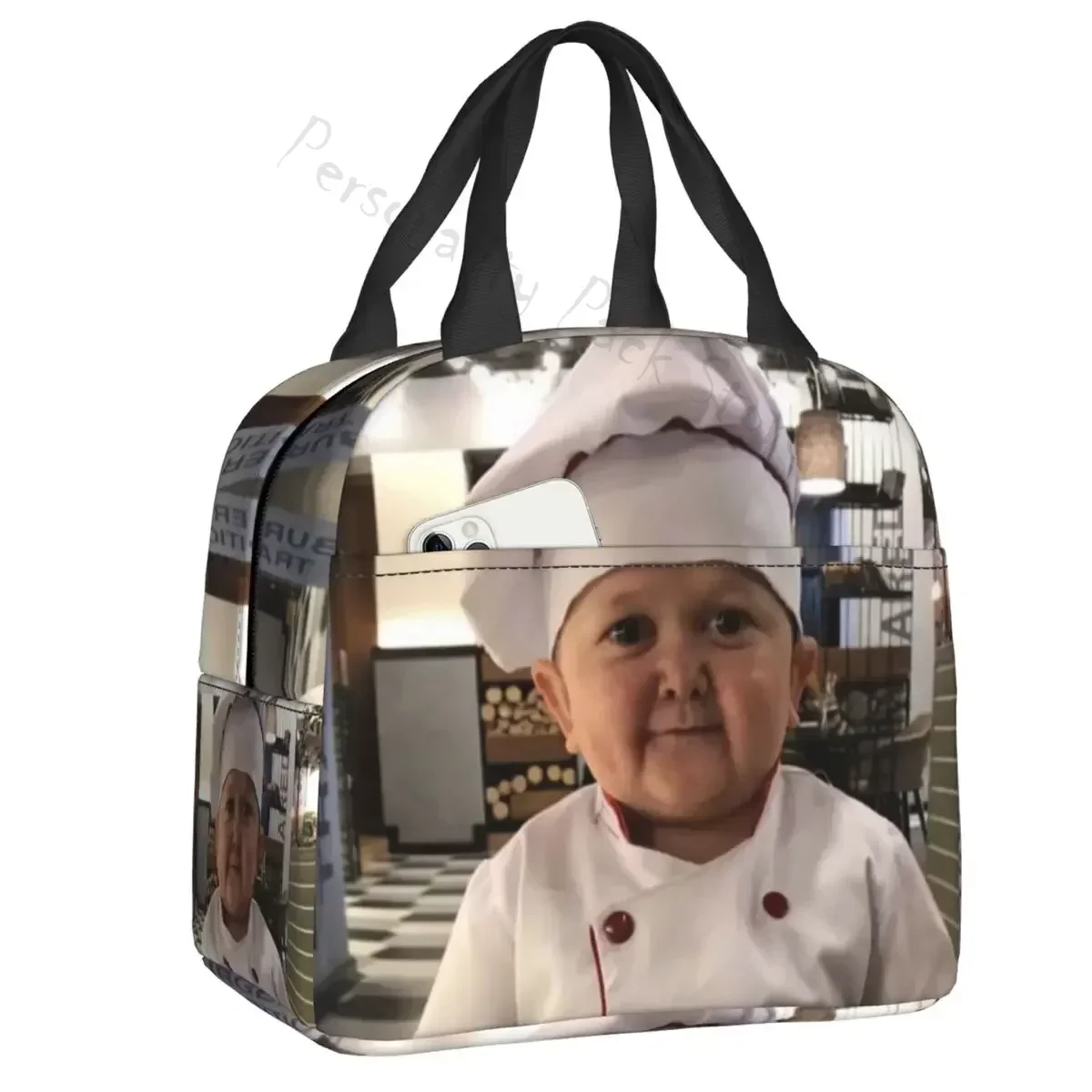 

Hasbulla Cooking Master Lunch Bag Men Women Thermal Cooler Insulated Lunch Box for Children School Work Picnic Food Tote Bags