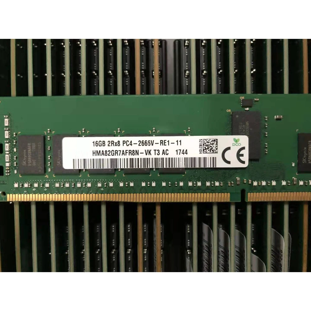 

1 pcs For SK Hynix RAM 16G 16GB 2RX8 2666 DDR4 PC4-2666V HMA82GR7AFR8N-VK Memory High Quality Fast Ship