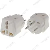 fengyidz ISRAEL Travel Adapter 2 Way Outlet Power Plug Change AU/ US/EU/UK to Israeli 3 Pin Grounded Plug Adaptor 10A 250V 2