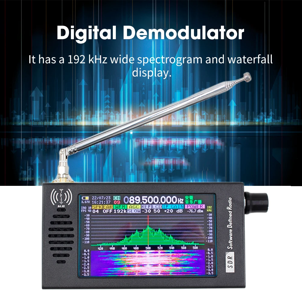 4.3inch Software Defined Radio Receiver IPS LCD Display SDR Shortwave