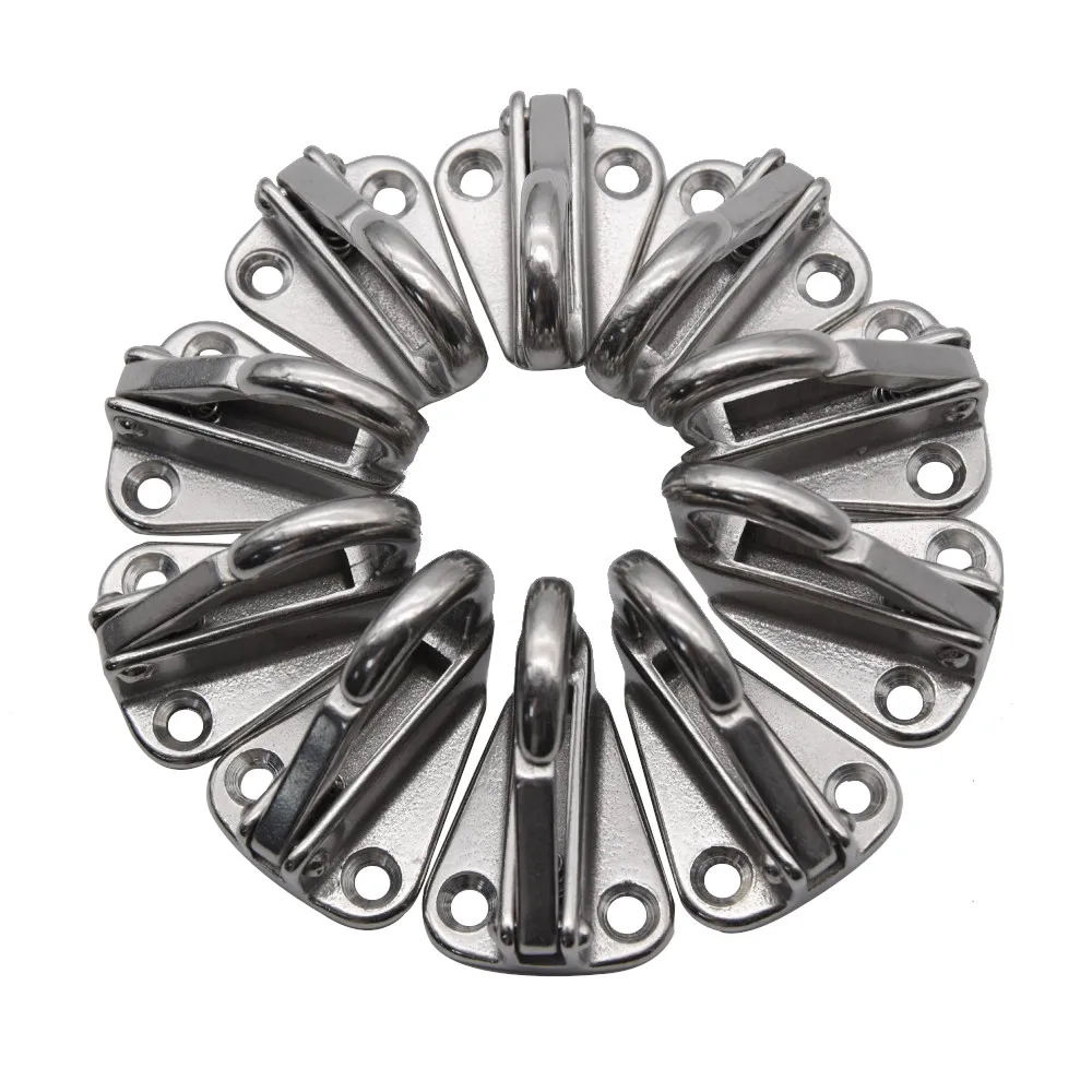 6-tlg 316 Edelstahl Kotflügelhaken - Marine Feder Snap Für Boote & Yachten