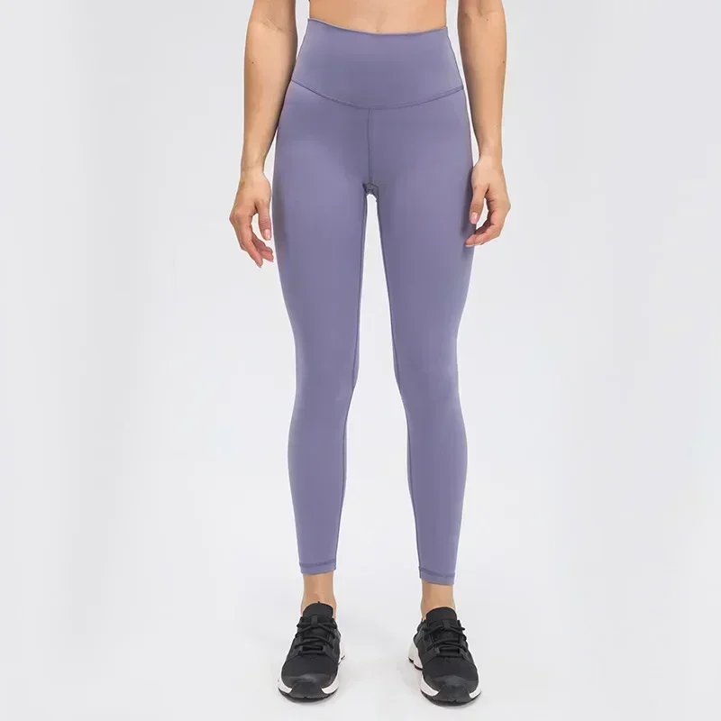 Align Women Sports Leggings High Waist Lift Hips Elastic Yoga Skinny Pants Comfortable Gym Fitness Push-ups Trousers
