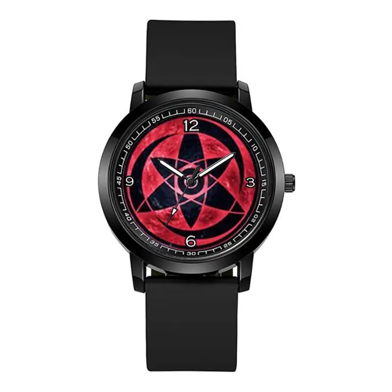 Naruto Uhr Sasuke Kaleidoskop Schreibrad Auge Kakashi Naruto Cartoon kreative Mode wasserdichte Quarzuhr Geburtstagsgeschenk – Detail 16