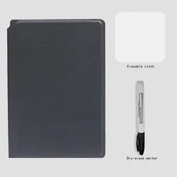 Portable A5 Reusable Whiteboard Notebook Set with Erasing Cloth and Weekly Planner (Option 3)