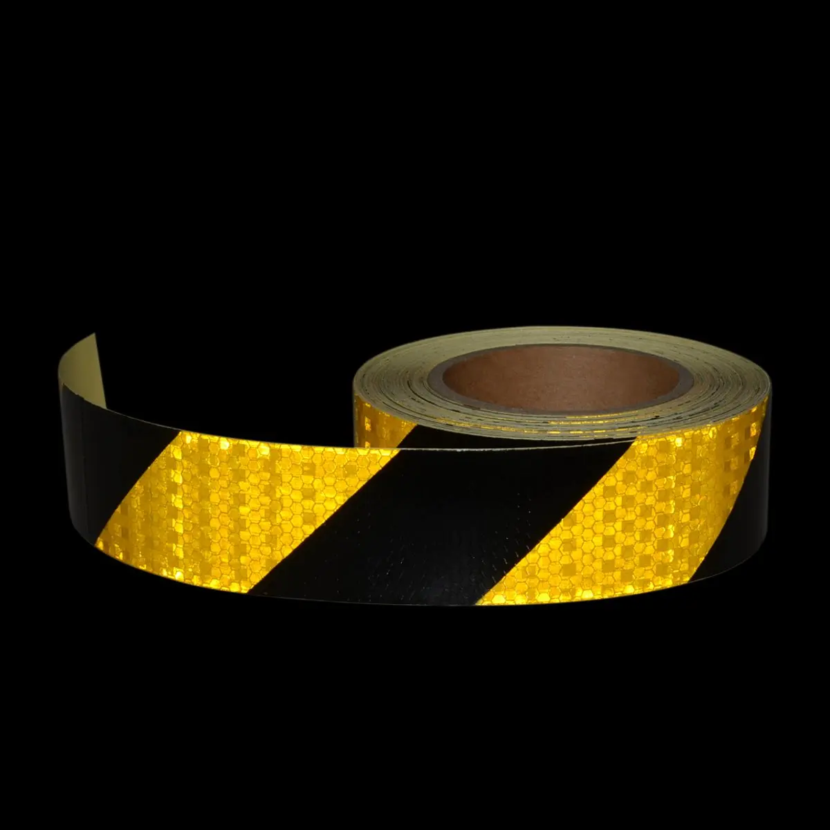 Reflective Tape Self Adhesive 2inchX33ft Yellow-Black Yellow-Red Twill Waterproof Reflector Safety Tape for Marking Area Vehicle