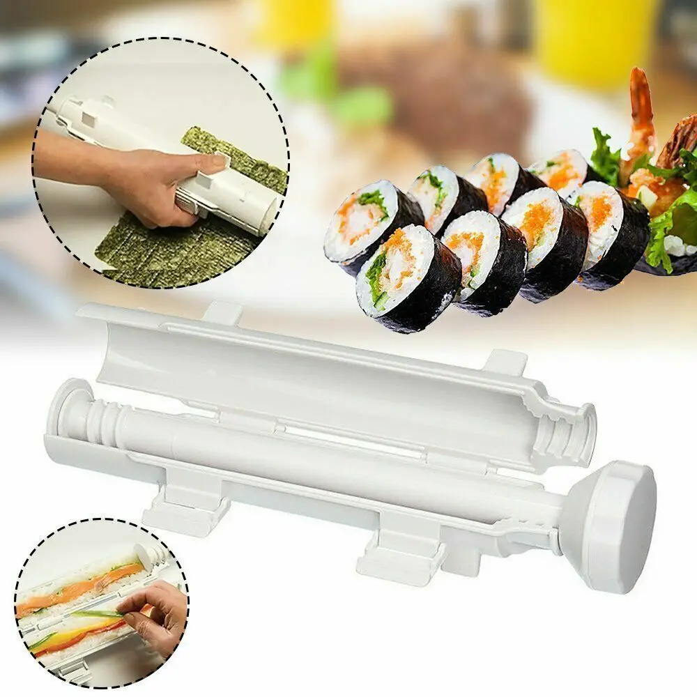 Quick Sushi Maker Japanese Roller Rice Mold Bazooka Vegetable Meat Rolling  Tool DIY Sushi Making Machine Kitchen Gadgets Tools - AliExpress