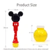 Disney  Cartoon Mickey Mouse Automatic Blowing Bubble Stick Lighting&music Waterproof Toy For Kids Girl toy Gifts 4