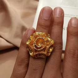 Gold Color Middle Eastern Folk - Custom Ring - 6 (Style6)