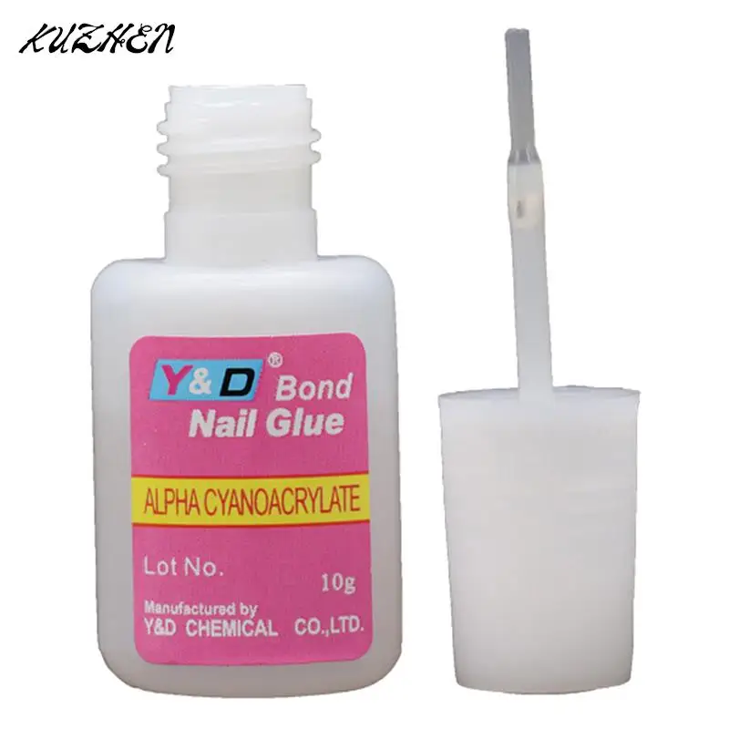 Strong Nail Glue Adhesive With Brush False Nails Glitter Acrylic With