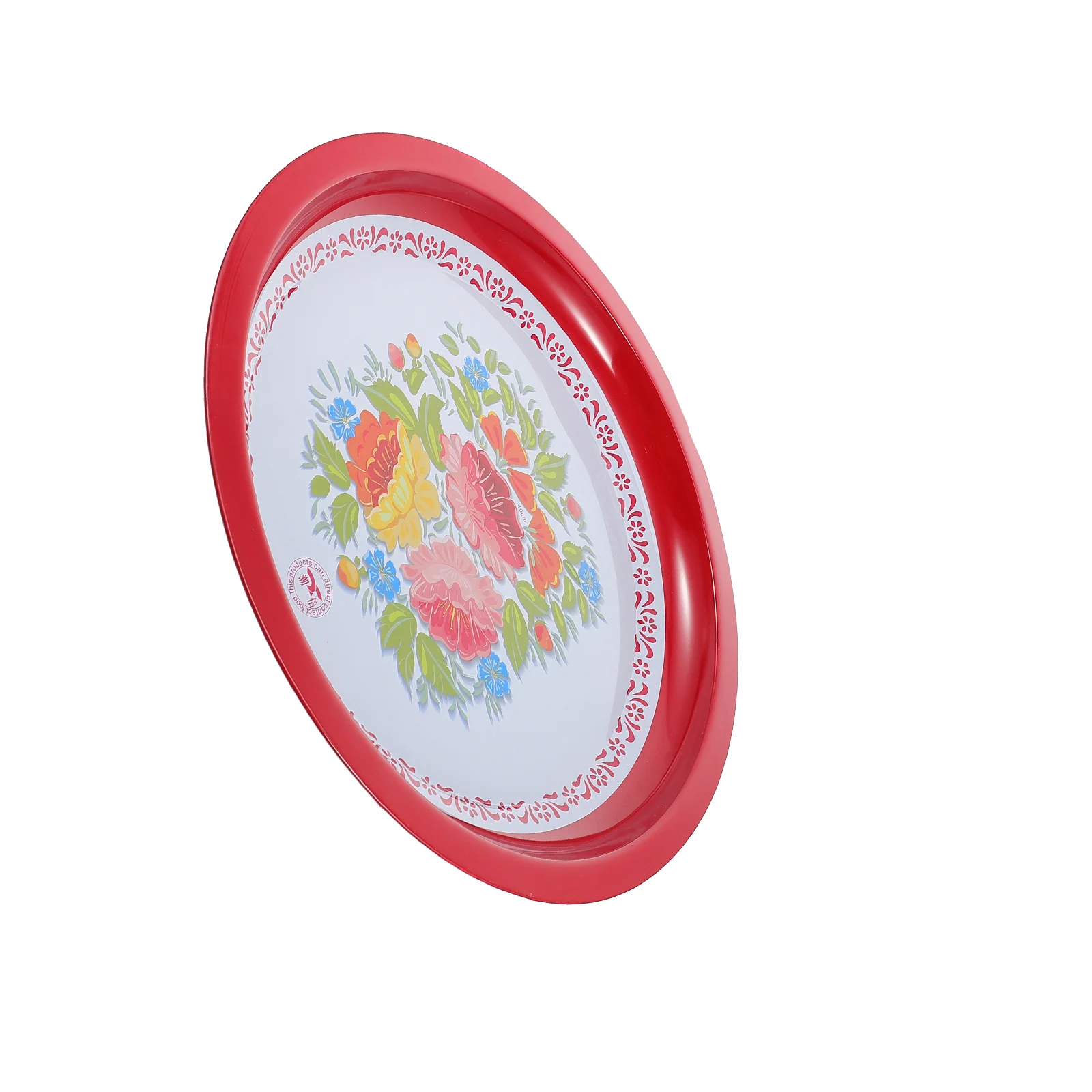 

Enamel Fruit and Vegetable Plate Decor Creative Food Flat-bottomed