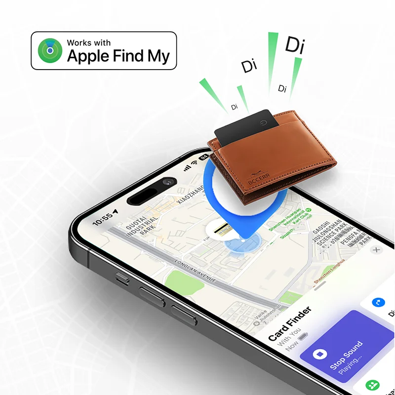 Item Locator Wireless Charging Air Wallet Card Ultra Thin Tracker For APPLE IOS Find My With MFi Certification Keys Suitcase Bag