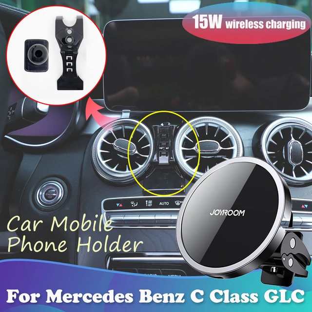 Support de téléphone portable rotatif pour voiture, support pour grille  d'aération, support rapide, support pour GPS, support résistant à 360  degrés, Mercedes-Benz C, GLC, CLA, GLA, classe W205 - AliExpress
