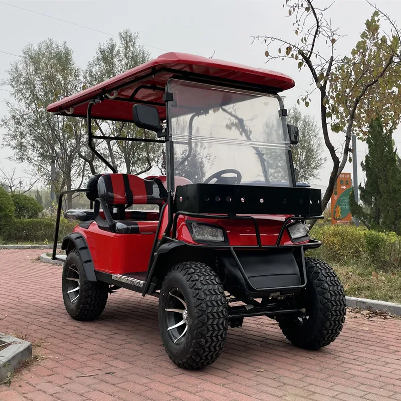 2023 new launched wholesale Golf Cart Aluminum frame 4+2 seater 72V Lithium-ion  battery - AliExpress
