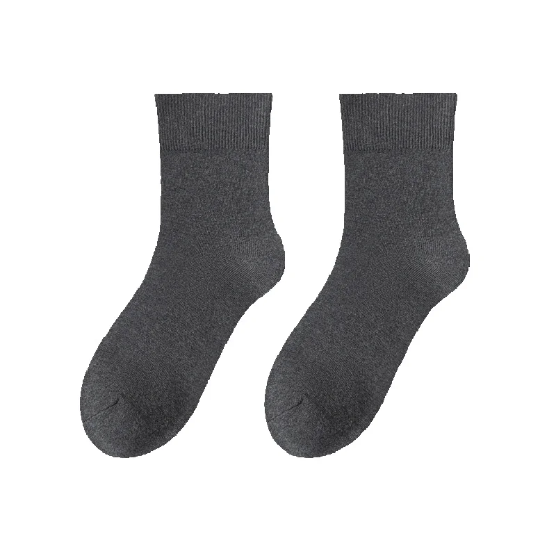 Pure Cotton Crew Socks For Elderly Men Sweat-absorbent Design_voghion.com