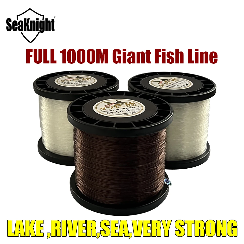 SeaKnight 나일론 낚시 라인 전체 1000M 일본 고품질 모노 필라멘트 잉어 라인 21-45KG 심해 낚시 태클 Giant FishLine
