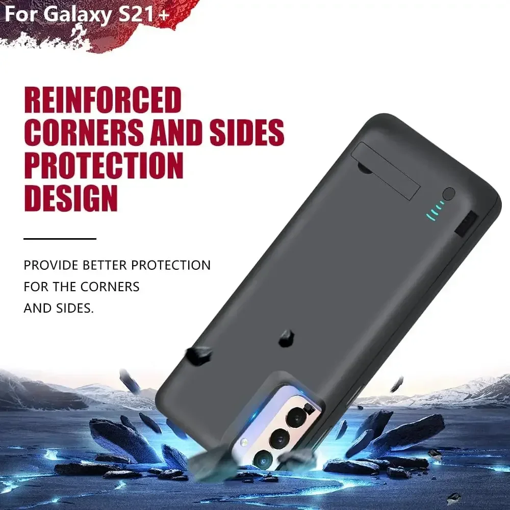 제이오웨이드 10000mAh 배터리 충전 케이스 (삼성 갤럭시 S21 플러스, S22 울트라 케이스, S22 울트라, S20 FE 파워 뱅크 폰 커버)