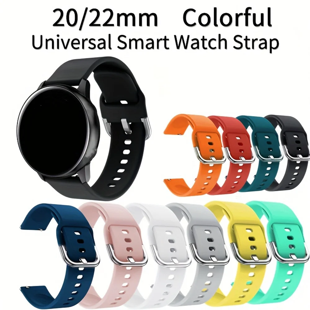 

For Samsung Galaxy Active 2 40mm 44mm Smart Watch Band Silicone 20mm Sport Bracelet For Galaxy Watch 42mm/3 41mm/Gear S2 Strap