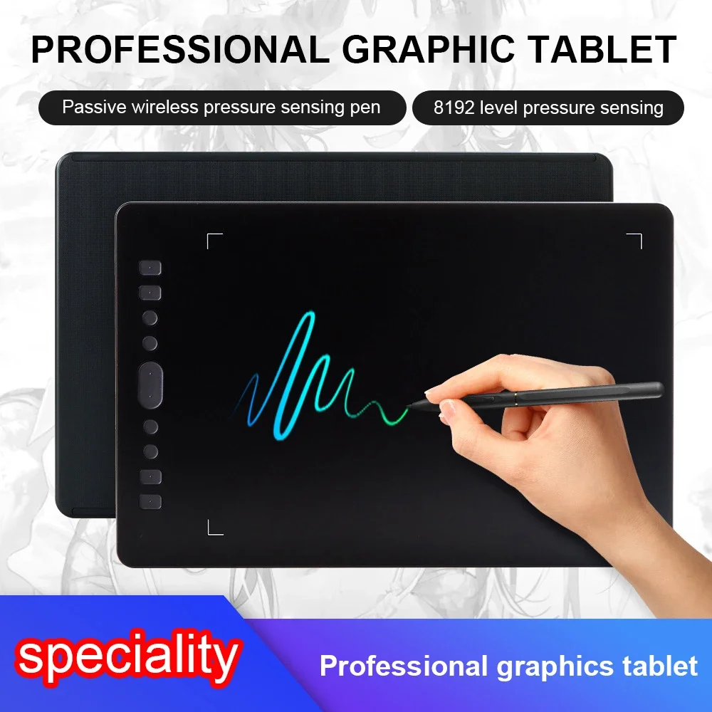 10" Graphics Pen Tablet for PC/Android UGEE Digital Drawing Tablet Writing 8192 Levels for kid Art Education