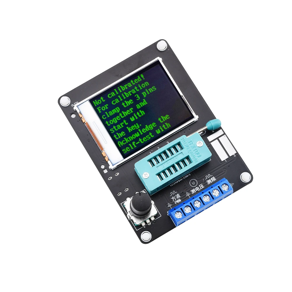 Transistor Tester New GM328 GM328A Transistor Tester LCR Diode Capacitance ESR Voltage Frequency Meter PWM DIY Kit Type-c Charge
