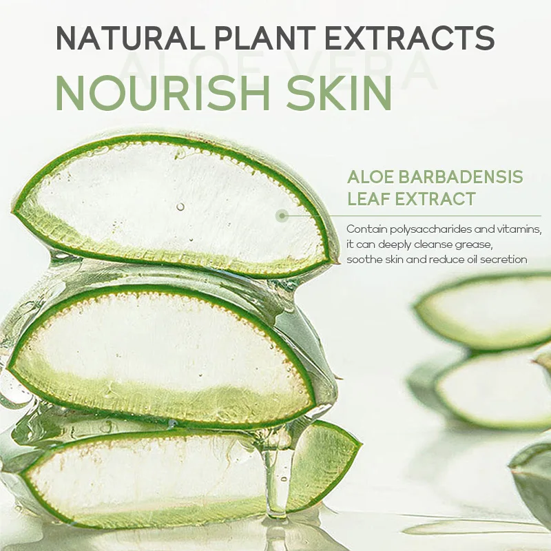 Aloe Vera Cleanser Soothing Facial Wash Remove Acne Marks 50g facial cleanser