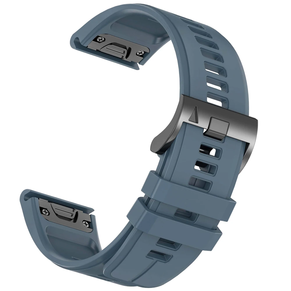 Enhanced Silicone Sports Strap - Outdoor QuickFit Bracelet, 22-26mm