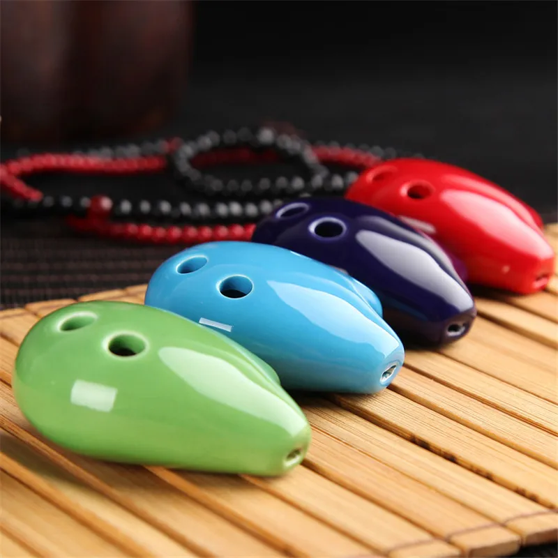 1 PCs Small Flute Color Ocarina 6 Holes Musical Instruments for Children Soprano Kids Toys Woodwind Sports musical instruments