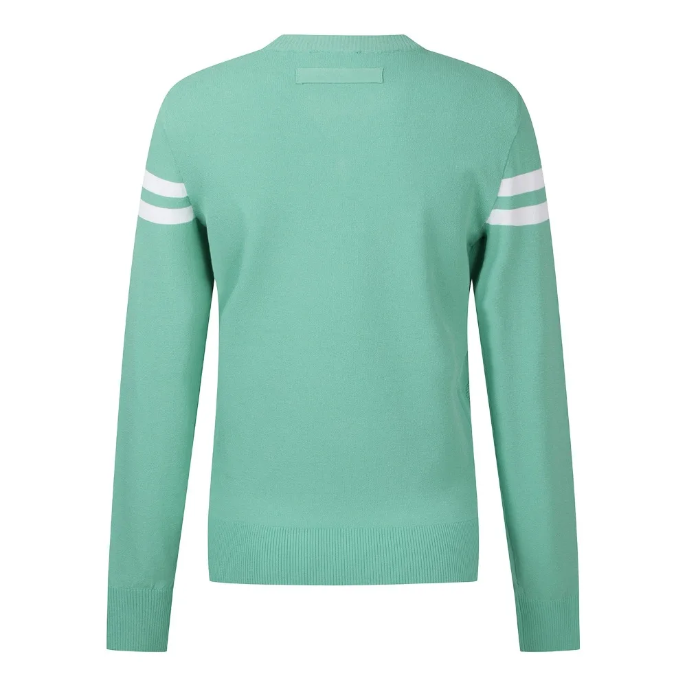 

"New Slim-fitting Women's Knitted Sweater! Trendy Simple Style, Luxurious Design! Versatile Golf Pullover for Autumn!"