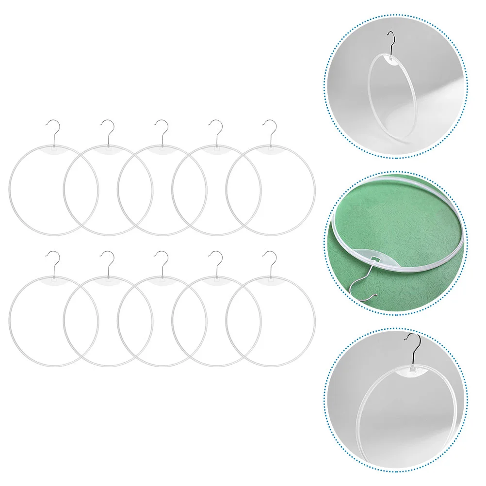 

10 Pcs Bikini Briefs Holder Bathing Suit Drying Rack Metal Home Hanger Closet Scarf Plastic Shawls Tie Women's Swimsuit