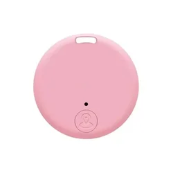 Enhanced Bluetooth 5.0 GPS Tracker for Pets, Kids, Bags, and Wallets - Smart Anti - Lost Locator Device (Pink)