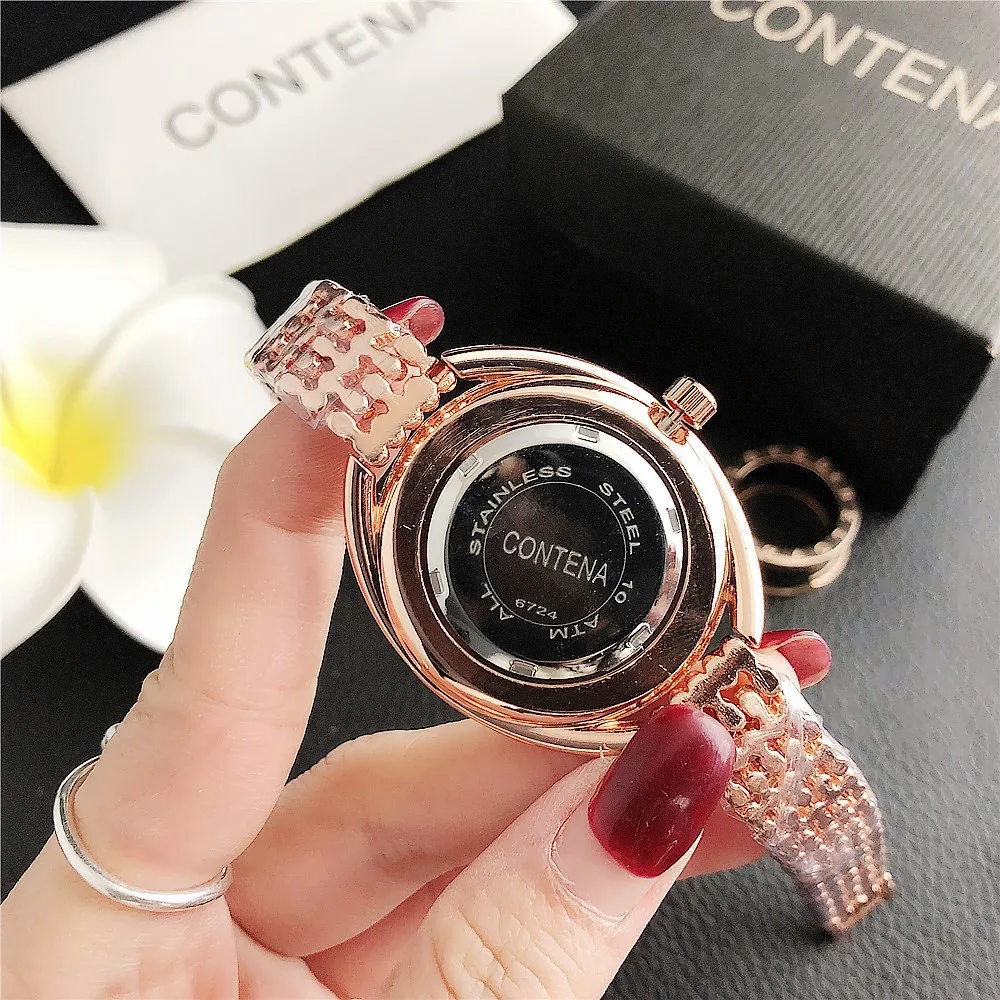 New Watch For Women High-End Luxury Stainless Steel Rhinestone Dial Wristwatch Water Resistant Woman Accesories Gifts for Women 3