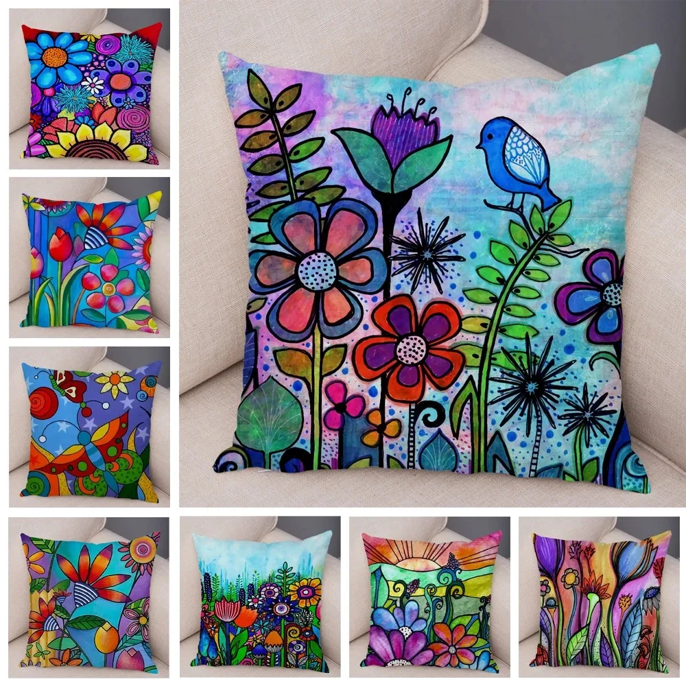 ColorfulCreativePillowcasesInteriorDecorationOfficeLivingRoom