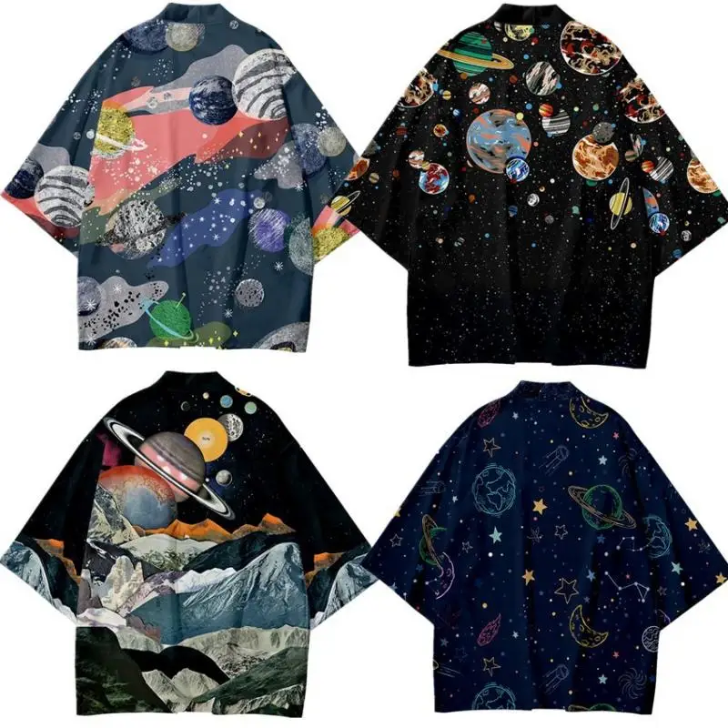 

Color Cosplayer Anime Cartoon Haori Cloak Harajuku Kimono Tops Loose Japanese Style Cardigan Ancient Style Improvement Jacket