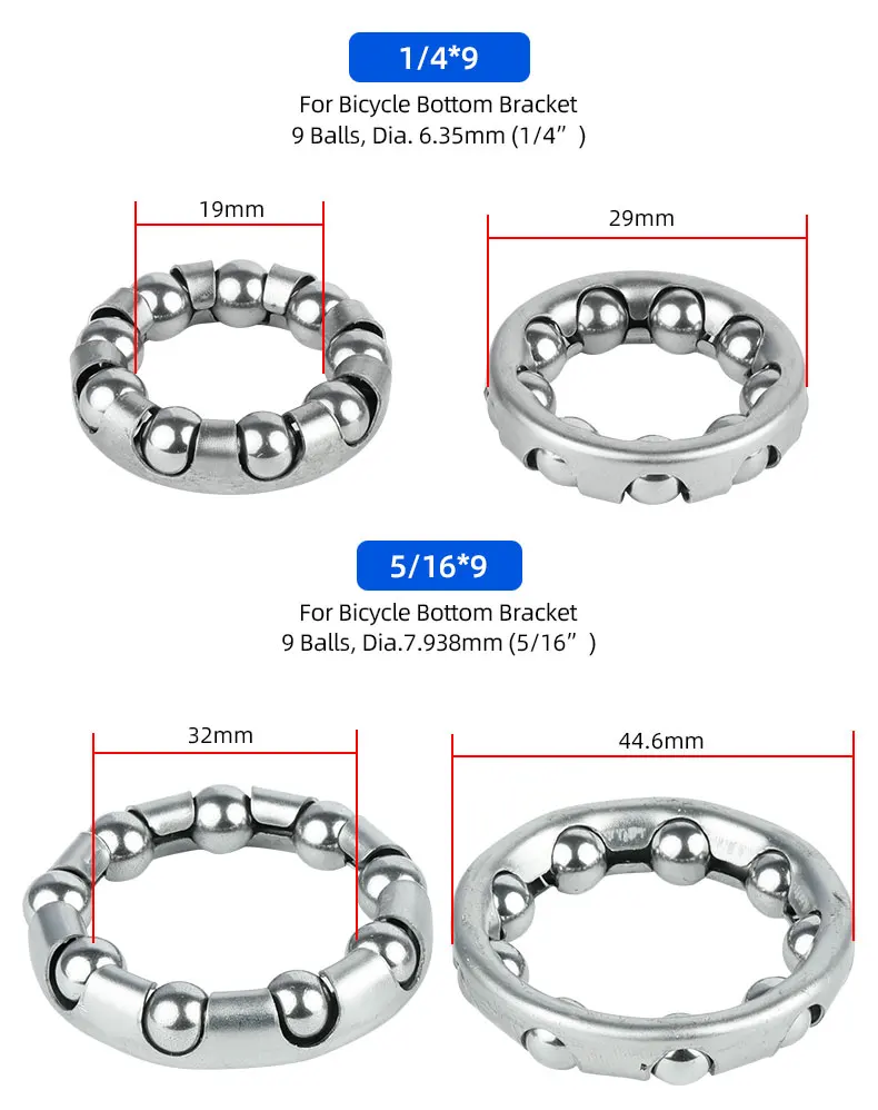 MTB Rennrad Headset Tretlager Achse Kugellager Retainer Carbon Stahl Fahrrad Ersatz für Nabe Kurbel Gabel – Detail 8