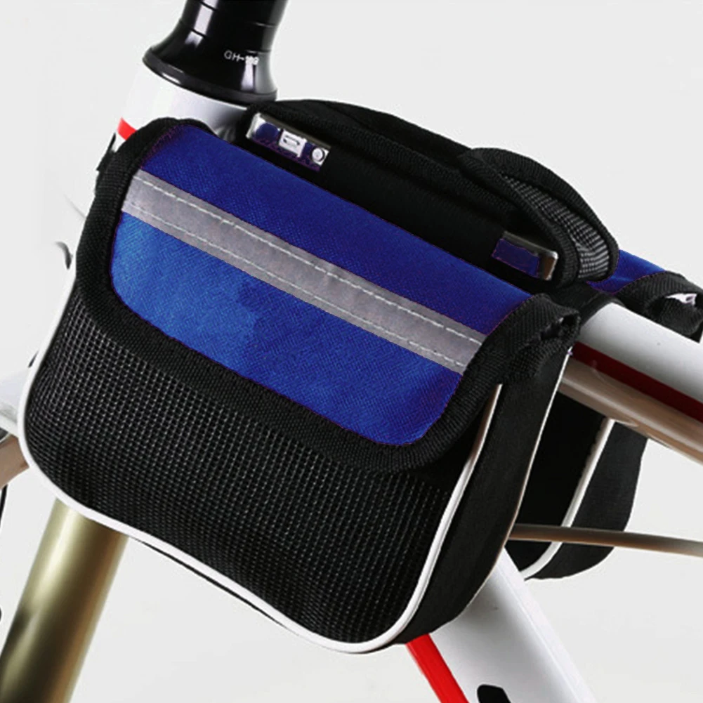 Bicycle Front Tube Bags Mobile Phone Case Waterproof Saddle MTB Cycling Pouch MTB Bike Top Tube Shell Cycling Pouch