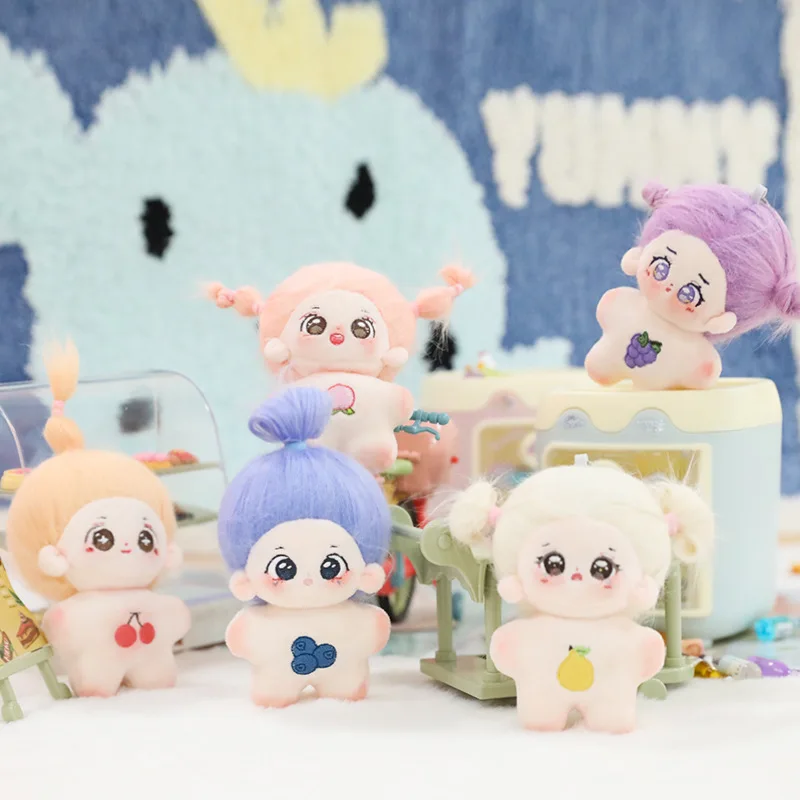 10cm Kawaii Mini Idol Doll Anime Plush Star Dolls Stuffed Customization Figure Toys Crying Cotton Baby Plushies Toys Fans Gift 2