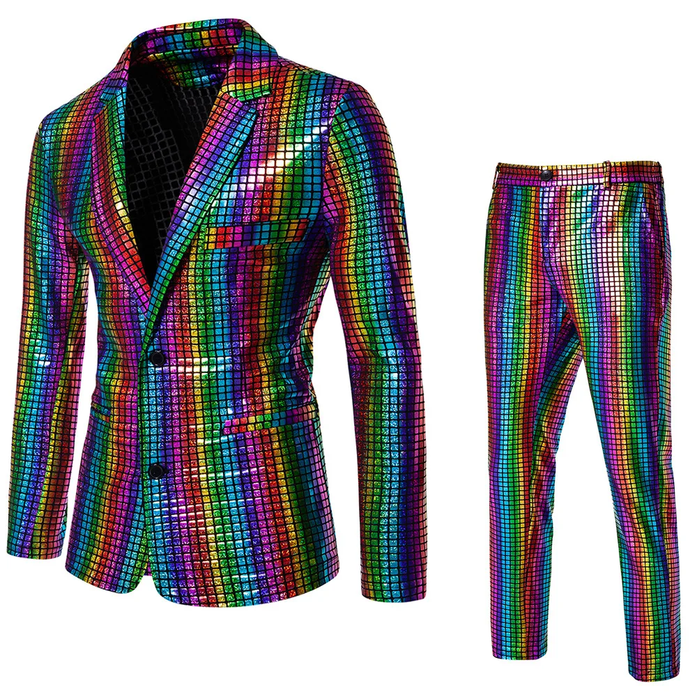 Chaleco De Lentejuelas Brillantes Sin Mangas Para Hombre – Top De Discoteca Con Purpurina Para Disfraces, Carnaval Y Fiestas Temáticas