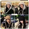 Fashion Ear Protection Knit Hat Winter Warm Cold Proof Flying Cap Solid Color Woolen Crochet Bonnet Korean Women Wool Beanie 6