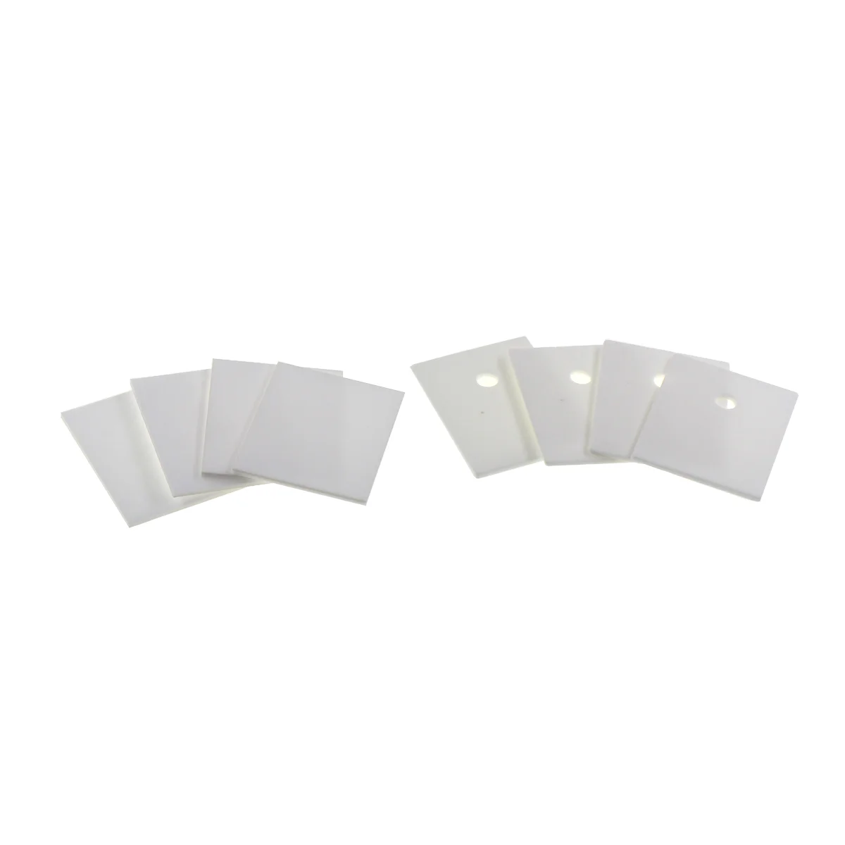 Aluminum Oxide Ceramic Pad 10pcs TO-3P/220/247 12/14/17/20*18/20/22/25*0.6/1mm Hole Aluminum Oxide Alumina Insulation