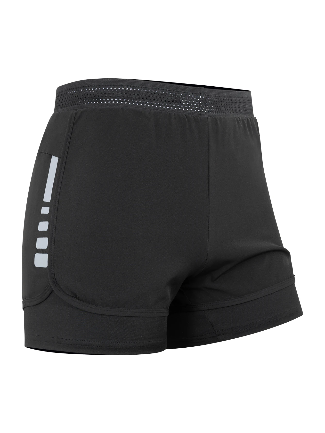Running Shorts for Men Quick Dry Fit Athletic Workout Shorts 2 in1 With Zipper Pockets With Liner