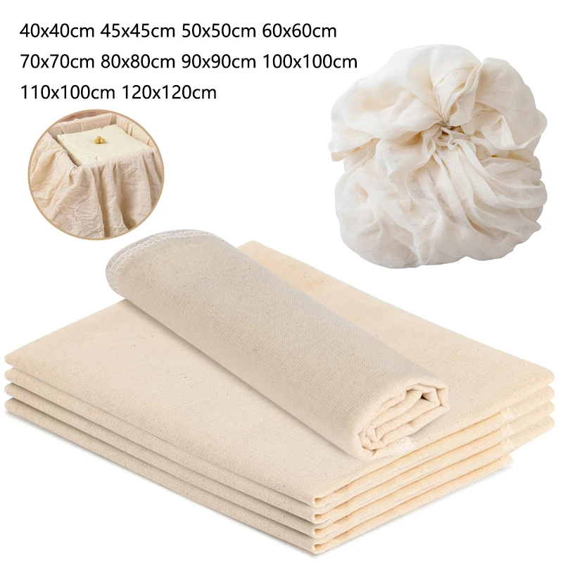 1pcs Cotton Gauze Soy Products Cheese Filter Cloth Coffee Yogurt Tofu Making Gauze Milk Curd Cheesecloth Kitchen Tools images - 6