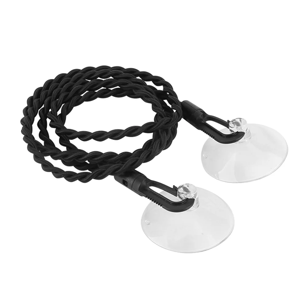 Clothes Drying Line Retractable Indoor Outdoor Clothesline Lanyards Camping Black Portable 4