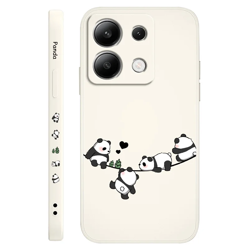 Adorable Baby Panda Liquid Silicone Phone Case Cover